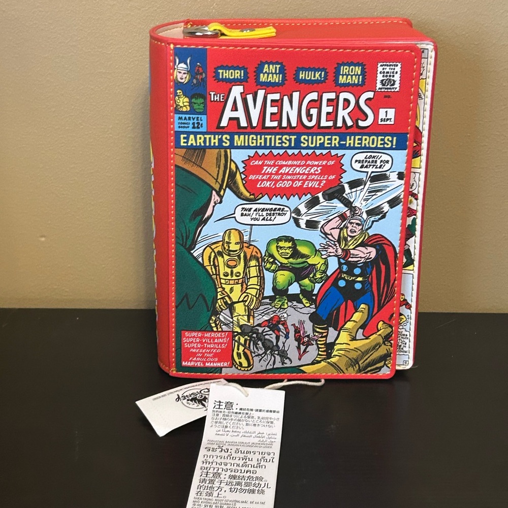 Marvel Avengers Disney Parks Comic Book Style Crossbody Bag Loungefly